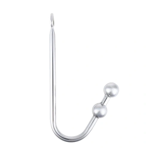 Stainless Anal Steel Two Hook Balls 4417 Pleasurable 0715